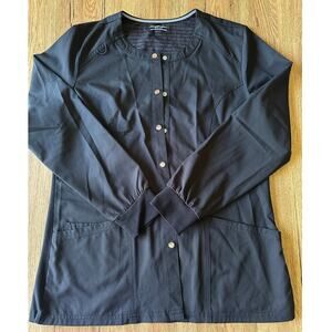 Elle Black Women's Scrub Jacket Size Medium